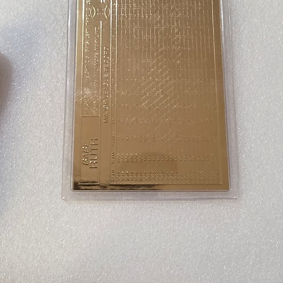 Gold Baseball Card - Picture 4 of 8